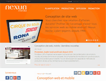 Tablet Screenshot of nexun.ca
